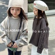 2025秋冬新作★韓国風子供服★ベビー服 ★キッズ服★アパレル★ニット 丸首のセーター 80-130