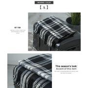 大判チェックマフラー