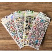知育文具　手帳素材装飾　ぷくぷく立体泡シール　携帯装飾品　3Dエポキシステッカー