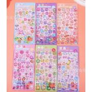 手帳素材装飾　貼り付けパーツぷくぷく立体シール　携帯装飾品　3Dエポキシステッカー