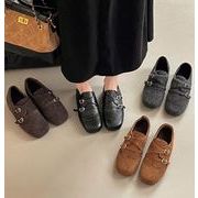 秋冬シューズ  パンプス ローファー レトロ風   お出かけ