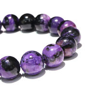 ブレス　ブラックチャロアイト＜ロシア産＞　丸