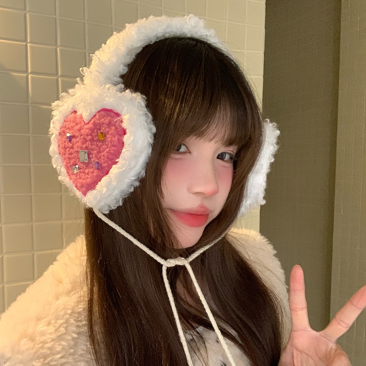 イヤーマフ 耳あて y2k レディース 韓国ファッション かわいい | 卸売