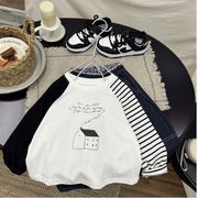 韓国　韓国子供服　韓国ファッション　新作　トレーナー　キッズ　ブラウス　トップス