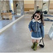 【2025秋冬新作】雑貨 韓国風 子供服 コート ベスト+スカート2点セット