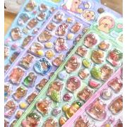 手帳素材装飾　3D　貼り付けパーツぷくぷく立体シール　携帯装飾品　エポキシステッカー