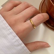 サージカルステンレス指輪　リング　アクセサリー　18kコーティング　INS　金属アレルギー対応