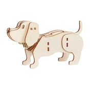 木製3Dパズル ダックスフンド 58728