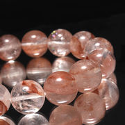 ブレス　マニカラン水晶＜ヒマラヤ産＞　AAランク　ピンク　丸約12mm