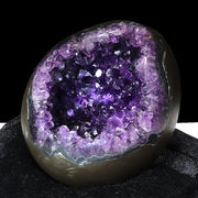 【動画】【一点物】ジオード　アメジスト　エッグ型　ウルグアイ産