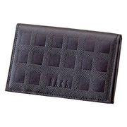 ダックス チェッカーエンボス 名刺入クロ