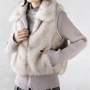 2025年INS 秋冬新作   気質   おしゃれ　ニット切り替え  偽2枚 ベストコート