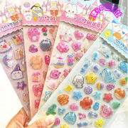 人気新品 シール 3D ステッカー ラベル 手帳素材 DIY 粘着シール 貼り付け 装飾 手芸用品