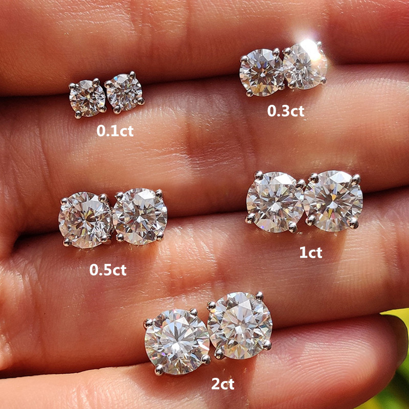 ピアス モアサナイトピアス レディース モアッサナイト 両耳 一粒アクセサリー 一粒ピアス ジュエリー