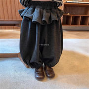 2026  春新品 ★ 韓国風子供服★ 厚手 アンクルフィット パンツ 80-130cm