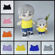 10cm・15cm・20cm対応 綿花ドール服 ノースリーブ ベスト 無袖Tシャツ 卸売り ドロップシッピング対応