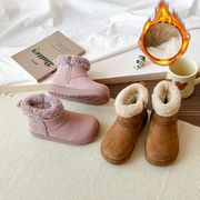 2026新作 ベビー靴 スノーブーツ キッズ 女の子 靴 子供靴 綿靴 裏起毛 保温 26/16.2cm～37/23cm 2色