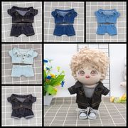 10cm 15cm 20cm対応 ドール用 デニムセット デニムジャケット ドール服 ぬいぐるみ用服
