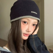 ニット帽　ビーニー　シンプル　ワッチキャップ　韓国帽子