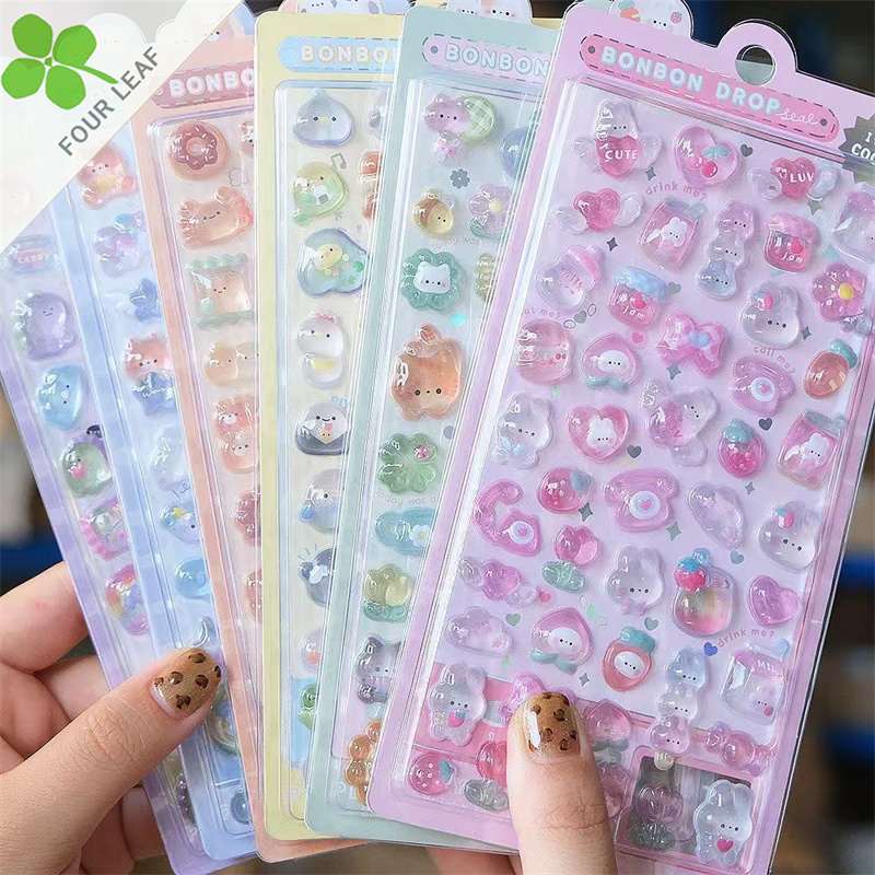 人気新品 3Dシール 手帳用・創意ステッカー DIY手作 立体キャラクターシール 粘着シール 贈り物