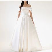 結婚式・司会者用ワンピース・花嫁ウェディングドレス・パーティードレス・披露宴/写真撮影  ロングドレス