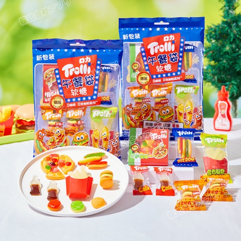 【新品登場！】トローリ Trolli ファストフードグミ ケーキ屋グミ 咀嚼音 SNSで話題 人気お菓子 SAMR