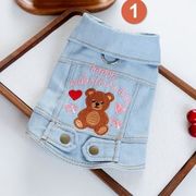 新作　デニム　犬服　ドッグウエア　犬　猫　ネコ　猫服 　ペット　ペット用品（XS-XL）