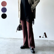 【2026新作】カットジョーゼット美脚フレアパンツ