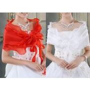 ブライズメイド/花嫁/ブライダルストール ウエディングドレス 結婚式 ストール ワンショルダー 宴会