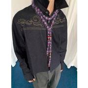 ヴィンテージのビーズネックレス、ウエストチェーン、ベルト、Y2Kの薄いスカーフ