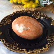 原石一点物 握り石 オレンジムーンストーン 天然石 (オレンジムーンストーン184g白色巾着付 現物販売)