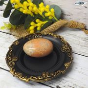 原石一点物 握り石 オレンジムーンストーン 天然石 (オレンジムーンストーン111g-3白色巾着付 現物販売)