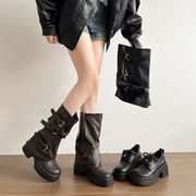 シューズ　ショートブーツ　ローファー　デザイン　韓国ファッション　INS