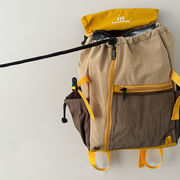 2026春※アウトドア 配色 軽量 フラップ式 キッズリュック 大容量 学生バッグ 男女兼用