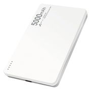 エアージェイ 準固体モバイルバッテリー5000mAh 白