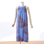 ★新着！★  サマードレス susan  / blue fan   涼しくゆったり  ～バリ島より