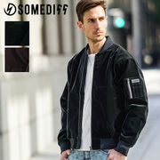 MA-1 メンズ ジャケット ブルゾン ベルベット PUレザー アウター 厚手 暖かい 黒 冬服 春服 ちょいワル