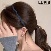 ヘアアクセサリー カチューシャ ウェーブ デニム カジュアル おしゃれ きれいめ 上品 こなれ感