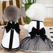 小型犬・猫用 春夏ウェディング風カップルコーデ リード取付可　直送