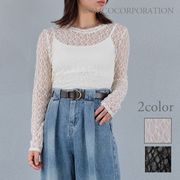 【2026新作商品♪】総レースシアートップス