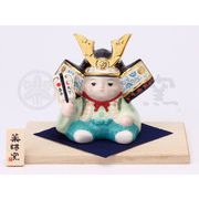 ★端午の節句を飾る★ 縁起の良い五月人形【彩絵　子ども大将】