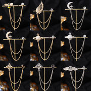 チェーンブローチ メンズシャツ装飾メタルクリップ レディース タキシードネクタイハットスカーフ06820