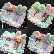 DIYパーツ 痛バッグ装飾 推し活 素材 オタ活 写真ケース 透明カードケース ボア レース カード入れ