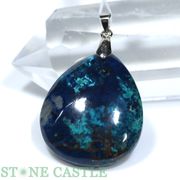 ☆一点物☆【ペンダントトップ】クリソコラ (枠なし) (アメリカ・アリゾナ州産) No.30