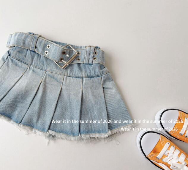 2026年　TQ　韓国風子供服 キッズ服 デニムスカート　90-150