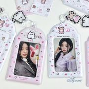 ins フォトキーホルダー ケース チェーン ホルダー 推し活グッズ 推し 推し活 保管 収納 コンパクト