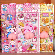 2026新作 3Dシール DIY用   立体シール 手帳用シール   ボンボンシール