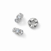 6*3mm スペーサーパーツ ロンデルパーツ シルバーカラー