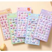 3Dシール 貼り付け  手芸DIY 手帳シール ステッカー  装飾シール 精美 ク   立体シール  3Dシール