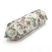 ≪特価品/国内在庫≫グリーンチェリーブロッサムアゲート/ポイント/約74x25x20mm